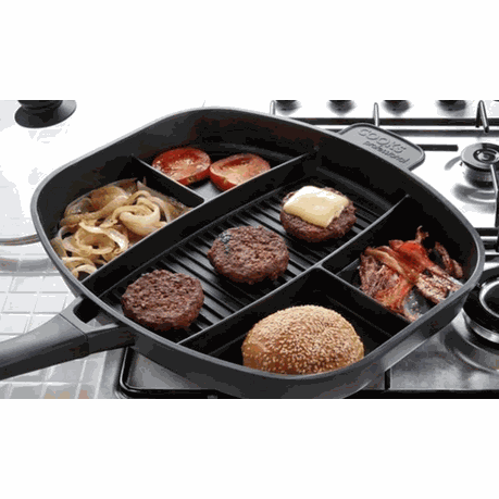 5-In-1 Rectangular Non-Stick Frying Pan