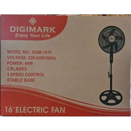 16 inch Adjustable Pedestal Fan - Set of 2
