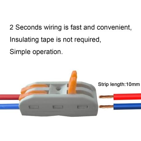 50 Piece Quick Splicing Butt Compact Wire Connectors