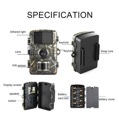 Trail Camera IP66 Night Vision - Hunting Camera