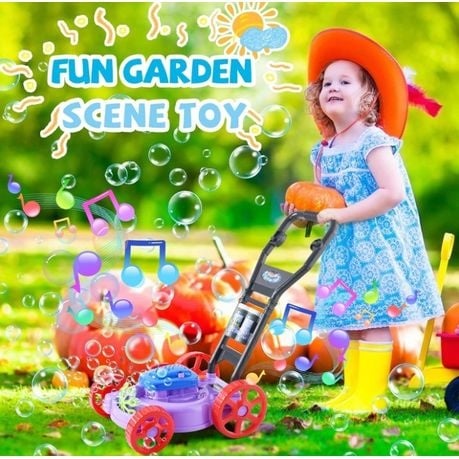 Kid's Outdoor Bubble Blower Lawn Mower Toys