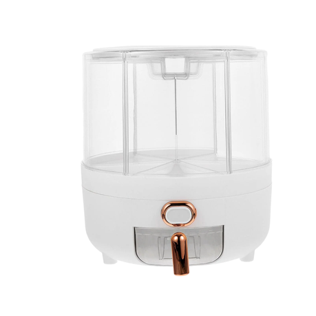 Large 360 Rotatable Rice, Pasta and Grain Dispenser Cereal Storage Container