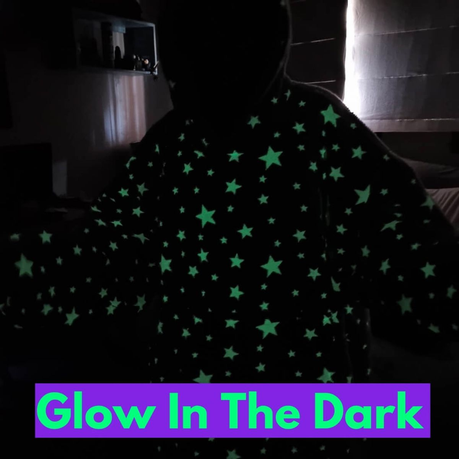 Kytsch Glow In The Dark Hoodie for Adults Purple