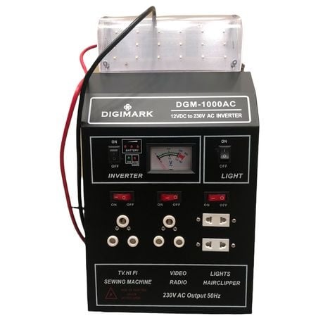 Digimark DC to AC Inverter 1000W with Built-in Charger