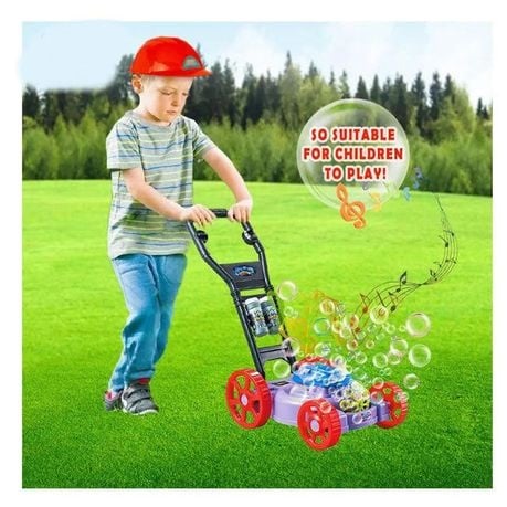 Kid's Outdoor Bubble Blower Lawn Mower Toys