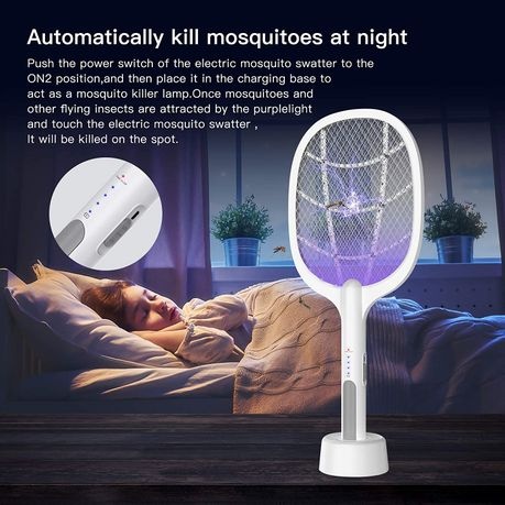 Rechargeable Mosquito Zapper Racket Fly Swatter