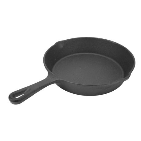 Classic Cast Iron Skillet Mini Frying Pan for Grilling Steak Pancakes - 16cm