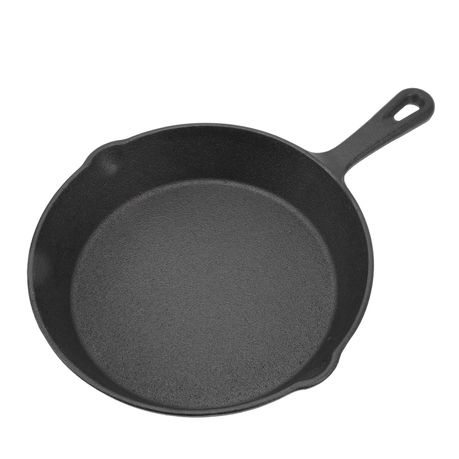 Classic Cast Iron Skillet Mini Frying Pan for Grilling Steak Pancakes - 16cm