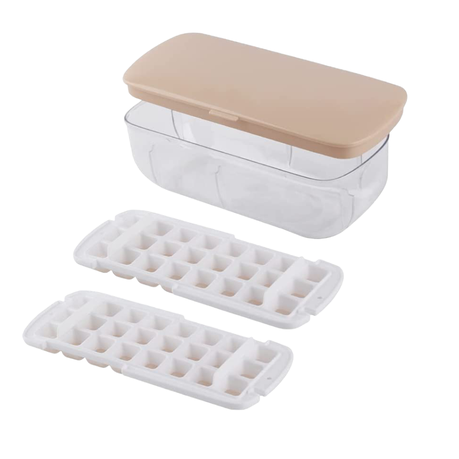 Ice Trays for Freezer with Scoop - Yellow
