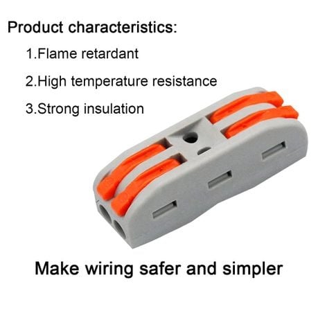 50 Piece Quick Splicing Butt Compact Wire Connectors