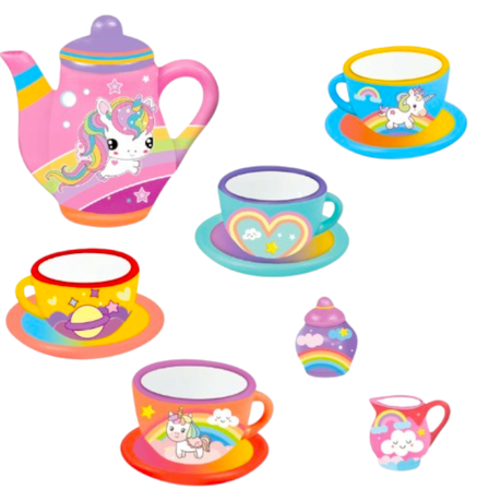 Painted Cereamic Set (Unicorn Series) 16 Pieces