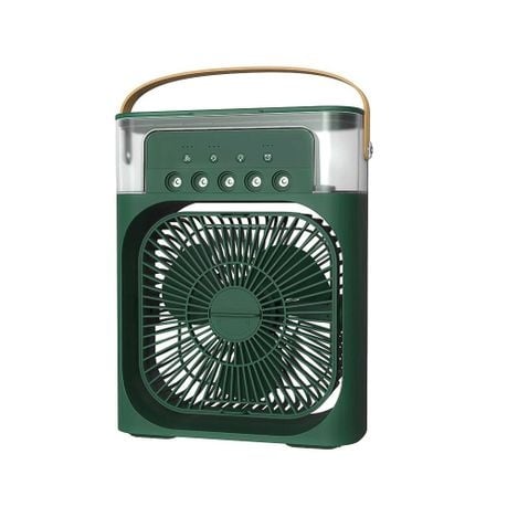 Air Conditioner Fan,Evaporative Air Cooler with 7 Colors LED Light - Black