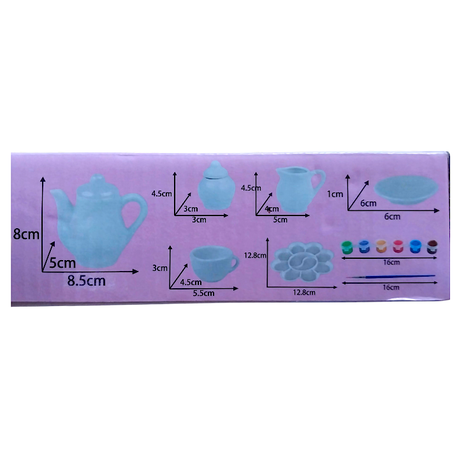 Painted Cereamic Set (Unicorn Series) 16 Pieces