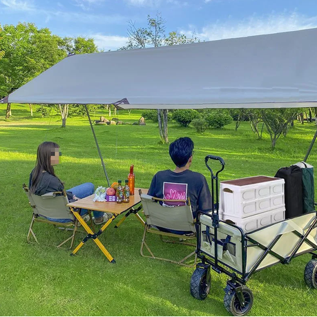 Outdoor Multi-Purpose Beach Foldable Utility Beach Trolley Cart
