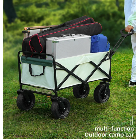 Outdoor Multi-Purpose Beach Foldable Utility Beach Trolley Cart
