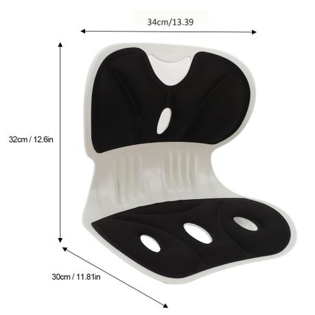 Posture Correction Chair Lumbar Support Cushion - Black