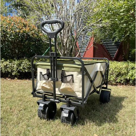 Outdoor Multi-Purpose Beach Foldable Utility Beach Trolley Cart