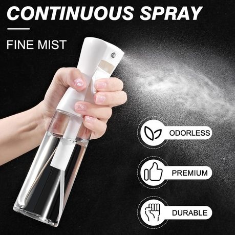 Multipurpose Continuos Mist Spray Bottle 300ml White.