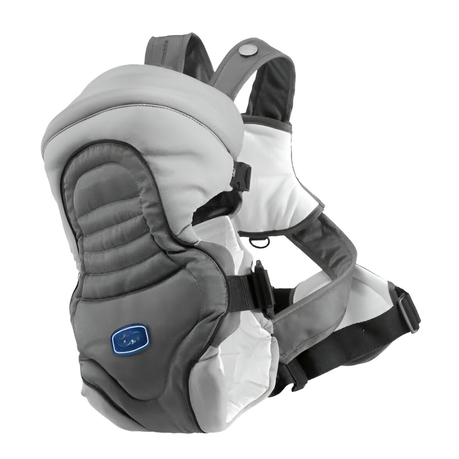 Adjustable Baby Sling - Ergonomic Design, Waist Belt Support-Grey.