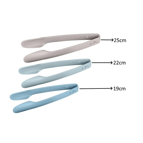 Ten-Teck Kitchen Tongs Set of 3 Nesting Kitchen Tongs Plastic
