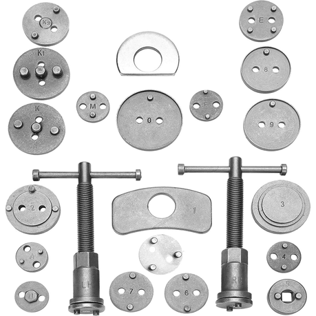 22 Pieces Brake Calliper Tool - Piston Reset & Pad Spreader Kit
