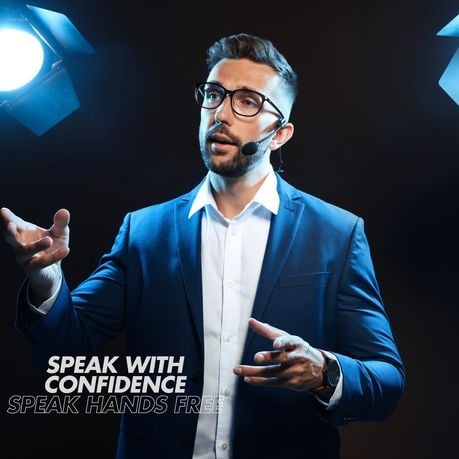 4 Lapel Headset Microphones for Stage performance, public speaking -UHF