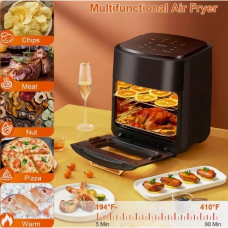 15L Smart Air Fryer For Home Use - Black