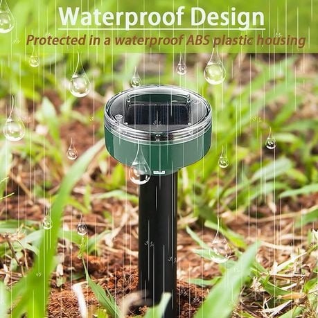 Solar Powered Outdoor Mole Repellent Circular Pest Control Gopher Chaser