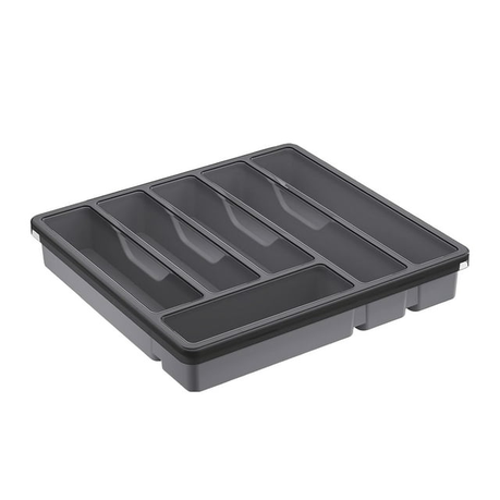 KINGSTAR Silverware Organizer with Lid Covered Kitchen Drawer