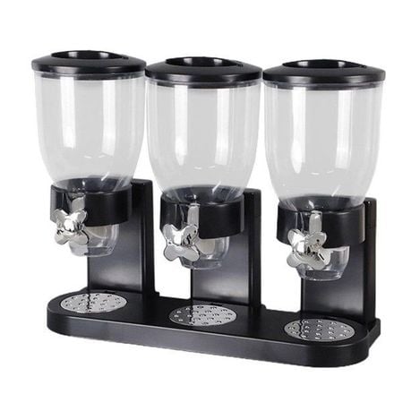 R01-CD03 Triple Cereal Dispenser Storage - White