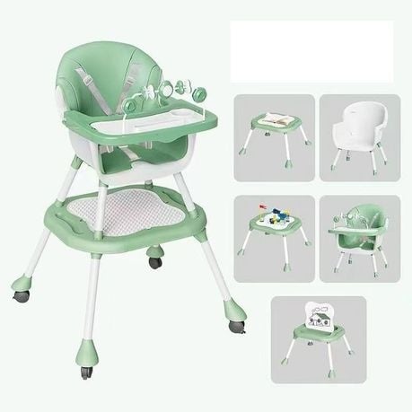 Baby High Chair, 4-in-1 Highchair Dining Feeding Chair