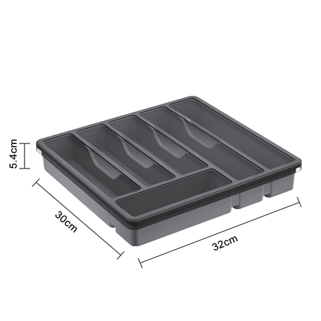 KINGSTAR Silverware Organizer with Lid Covered Kitchen Drawer