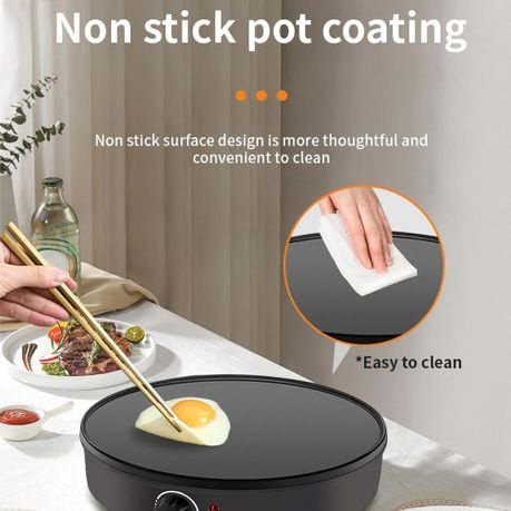 1000W Pancake Hot Plate Machine, 30cm Non-Stick Cooking Surface