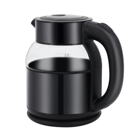 2L Fast-Boil Electric Glass Kettle with 360 Rotational Base