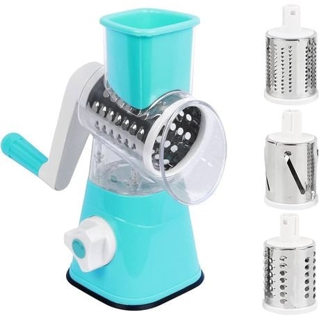 Professional 3 Stainless Blades Table Top Drum Grater