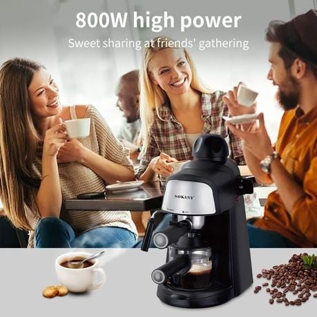 Sokany Portable Automatic Electric Steam Espresso Coffee Maker Machine