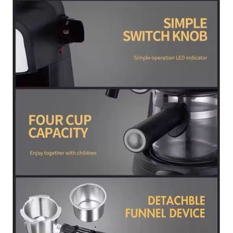 Sokany Portable Automatic Electric Steam Espresso Coffee Maker Machine