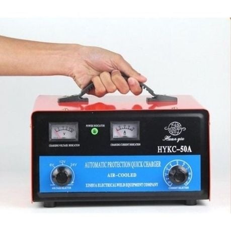 Protection Quick Car Battery Charger 6/12/24V-HYKC 50A