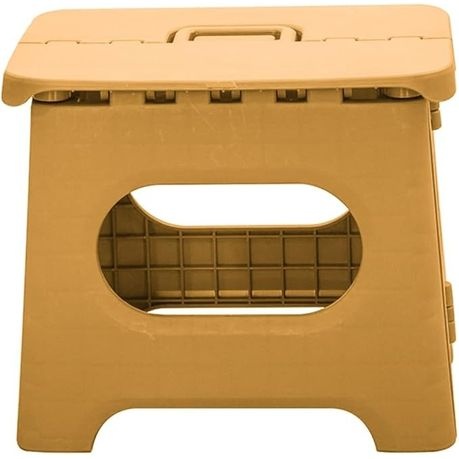 Folding Step Stool Lightweight and Sturdy Enough to Support Adults - Yellow