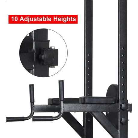 EX - Power Tower Dip Station High Capacity 800lbs w/Weight Sit Up Bench