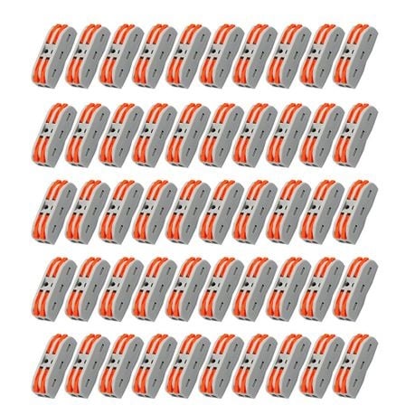 50 Piece Quick Splicing Butt Compact Wire Connectors
