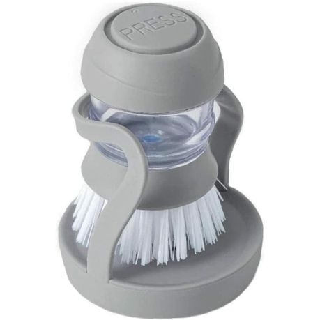 Soap Dispensing Cleaning Pot Brush With Holder