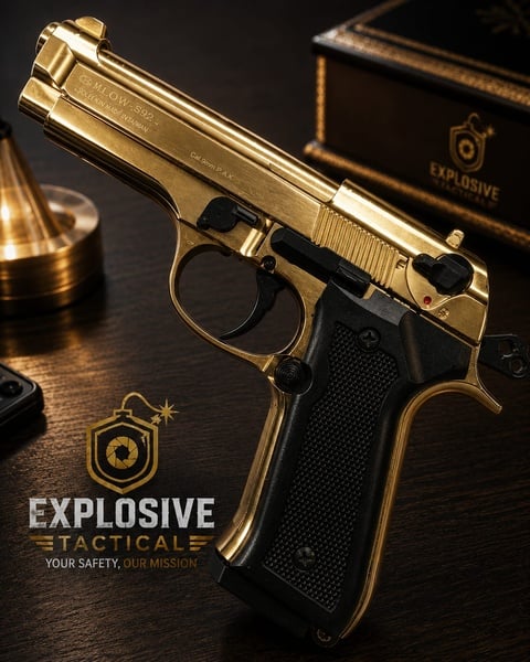 F92 Gold blank gun