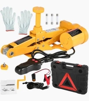 3-Ton Automotive Electric Scissor Car Jack Lift Tool Kit Tire Change Repair picture