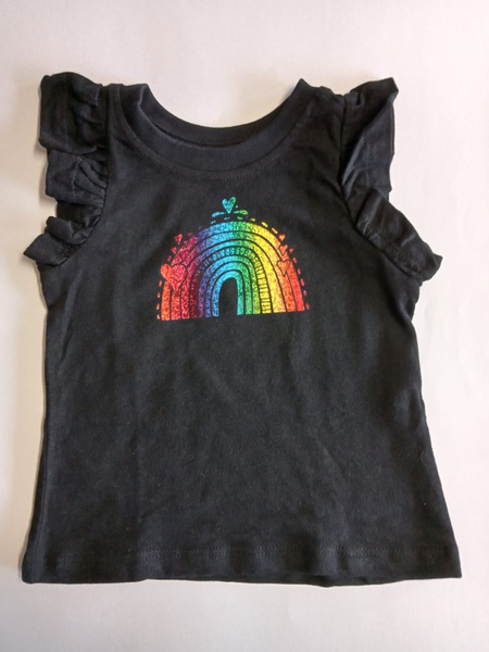 Rainbow Hearts-Sparkle rainbow