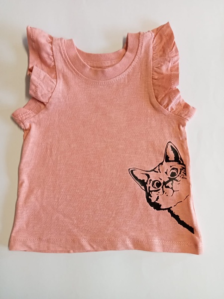 Peeping Kitten-Black and pink