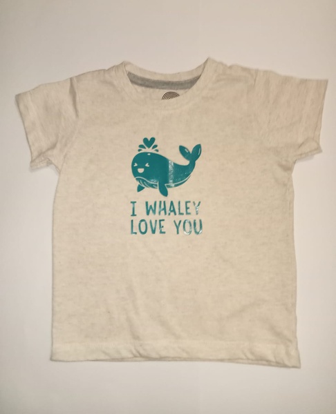 I Whaley Love You-Cream and Turquoise