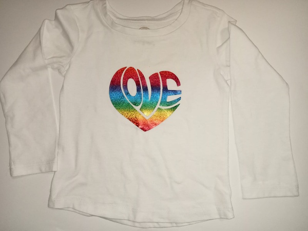 Rainbow LOVE-Sparkle rainbow/white