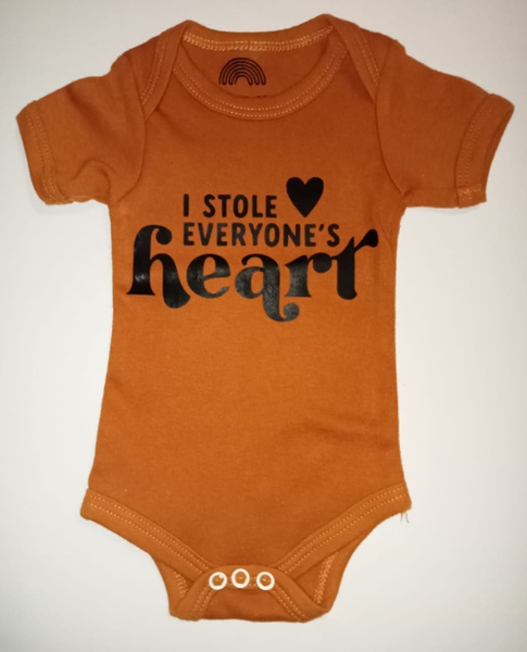 I stole everyone's heart-Mustard and black