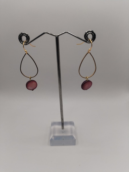 Cute Teardrop Dangle (dark pink)